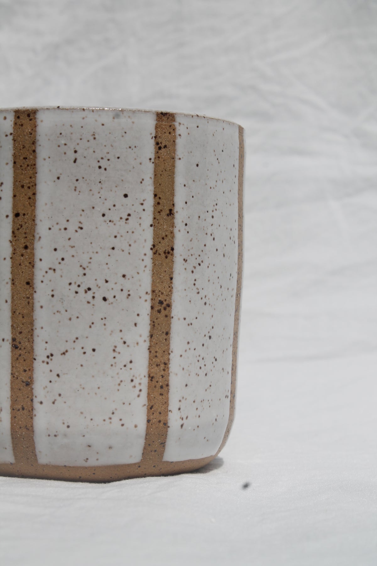 Stripe Cup- White