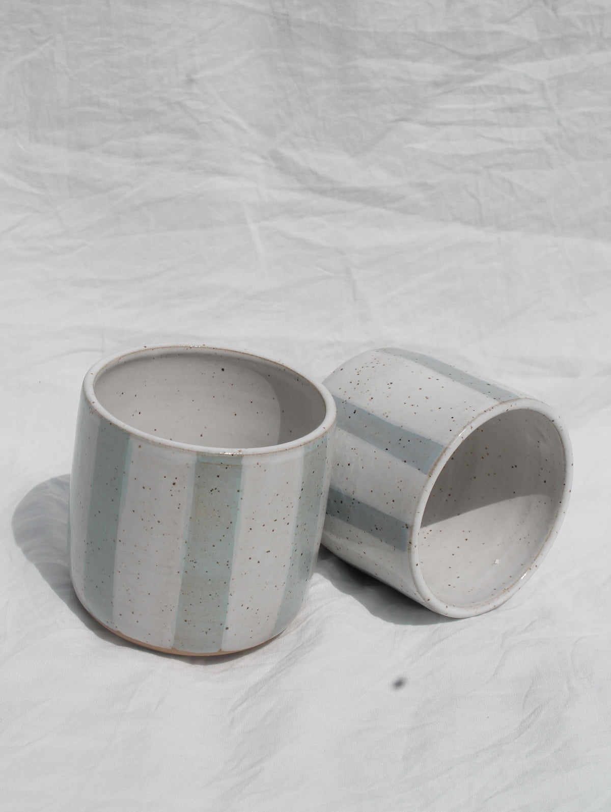 Stripe Cup- Dreams + White