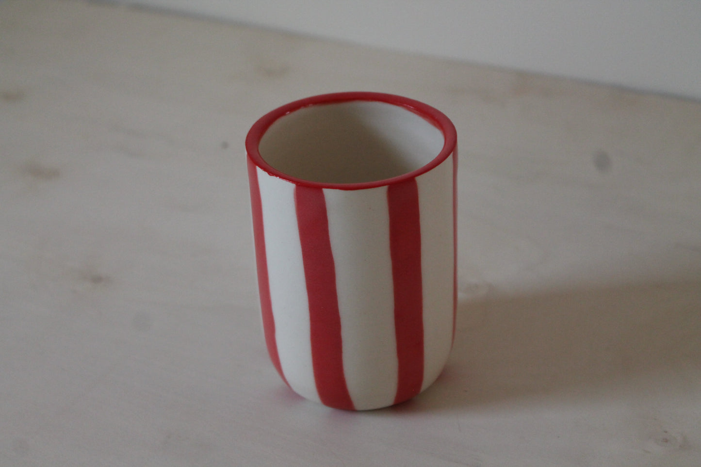 Red Striped Cup