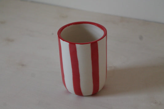 Red Striped Cup