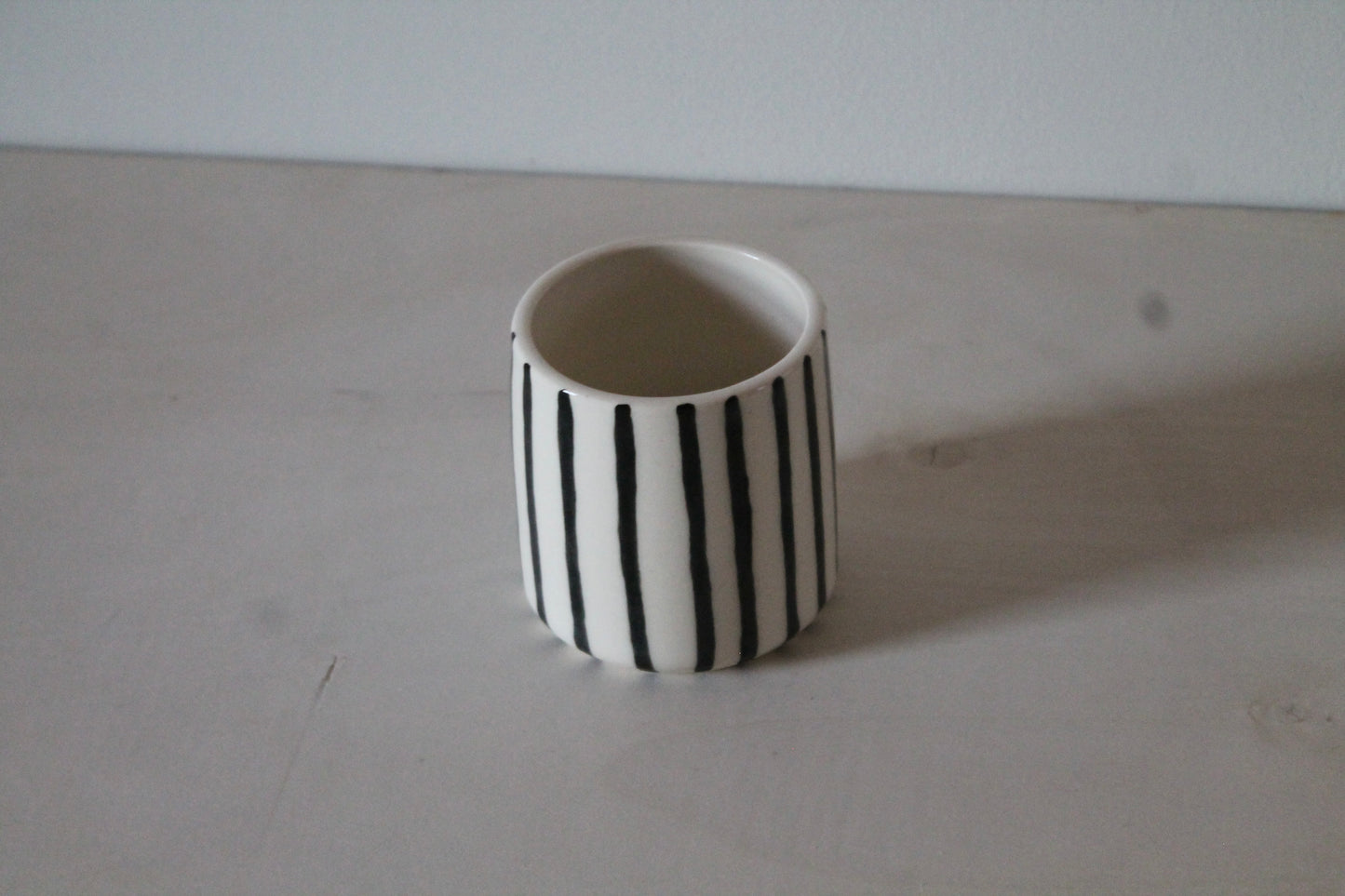 Black Striped Cup