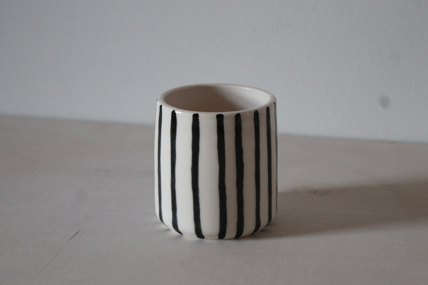 Black Striped Cup